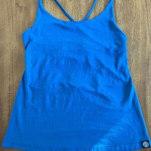 Maddie moon blue tank top
